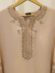 2 Piece- Pure Sheesha Silk Embroidered Suit S113620