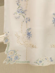 3 Piece- Pure Sheesha Silk Embroidered Suit S113782