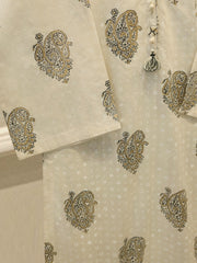 2 Piece - Hand Block Printed Kora Cotton Suit S114220