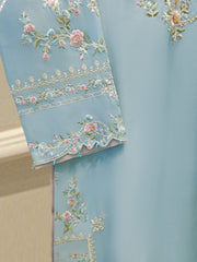 2 Piece- Pure Sheesha Silk Embroidered Suit S114237