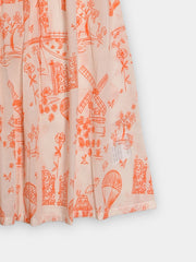 (Kids) Printed Cambric Shirt KD-0038