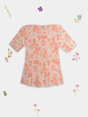 (Kids) Printed Cambric Shirt KD-0038