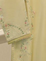 Pure Embroidered Sheesha Silk Shirt S114279
