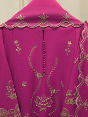 3 Piece - Embroidered Cambric Suit S114362