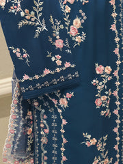 3 Piece - Pure Khaddi Silk Embroidered Suit S114379