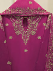3 Piece - Embroidered Cambric Suit S114403