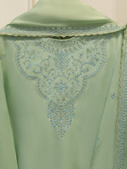 3 Piece - Pure Embroidered Korean Silk S114506