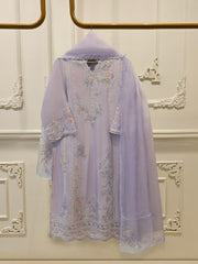 3 Piece - Pure Khaddi Silk Embroidered Suit S114946