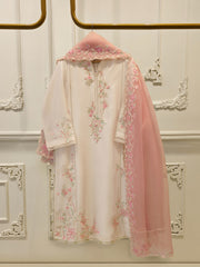 3 Piece- Pure Shisha Silk Embroidered Suit S114948