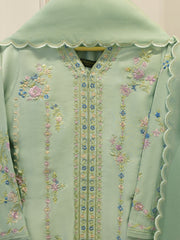 3 Piece- Pure Shisha Silk Embroidered Suit S114923
