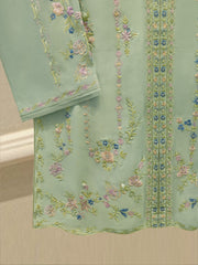 3 Piece- Pure Shisha Silk Embroidered Suit S114923