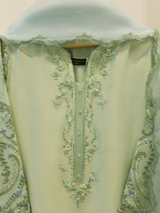 3 Piece- Pure Shisha Silk Embroidered Suit S115038