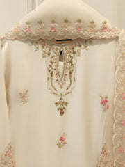 3 Piece- Pure Shisha Silk Embroidered Suit S115086