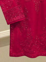 3 Piece - Pure Khaddi Silk Embroidered Suit S115156
