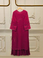 3 Piece - Pure Organza Embroidered Suit S115248