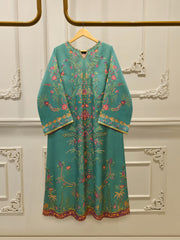 2-Piece Pure Printed Silk Suit with Khadi Silk Pants S115262