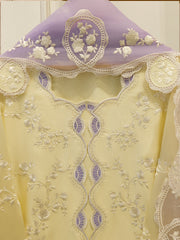 3 Piece- Pure Sheesha Silk Embroidered Suit S115271
