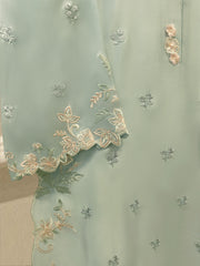 3 Piece- Pure Sheesha Silk Embroidered Suit S115276