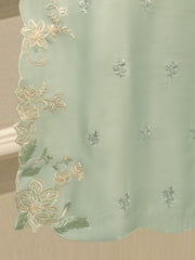 3 Piece- Pure Sheesha Silk Embroidered Suit S115276