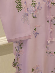 2 Piece- Pure Sheesha Silk Embroidered Suit S115311