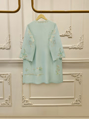 3 Piece- Pure Sheesha Silk Embroidered Suit S115328