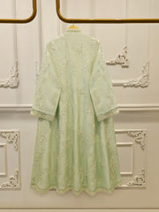 3 Piece- Pure Sheesha Silk Embroidered Suit S115344
