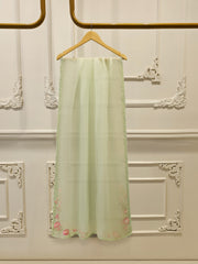 3 Piece- Pure Sheesha Silk Embroidered Suit S115344