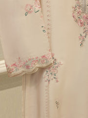 3 Piece- Pure Sheesha Silk Embroidered Suit S115345
