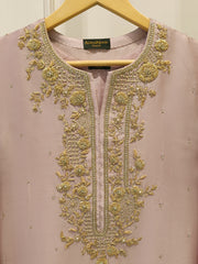 2 Piece- Pure Sheesha Silk Embroidered Suit S115359