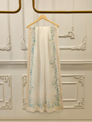 3 Piece- Pure Sheesha Silk Embroidered Suit S115372