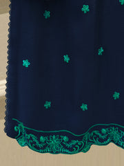 3 Piece - Pure Embroidered Cotton Net Suit S114070