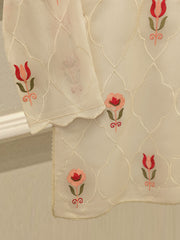 2 Piece - Pure Embroidered Cotton Net Suit S113814