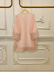 3 Piece- Pure Sheesha Silk Embroidered Suit S113518