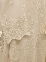 3 Piece - Pure Embroidered Cotton Net Suit S113799