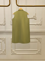 3 Piece- Pure Silk Net Embroidered Suit S111683