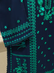 3 Piece - Pure Embroidered Cotton Net Suit S114070