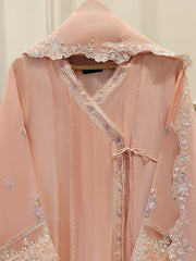 3 Piece - Pure Embroidered Cotton Net Suit S111820