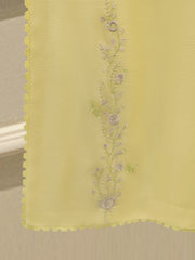 3 Piece - Pure Embroidered Cotton Net Suit S113838