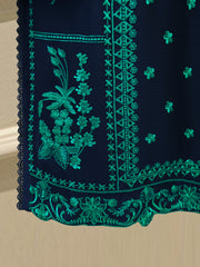 3 Piece - Pure Embroidered Cotton Net Suit S114070