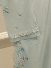 3 Piece - Pure Khaddi Silk Embroidered S114390
