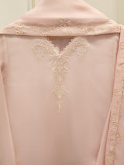 3 Piece - Pure Embroidered Cotton Net Suit S113632