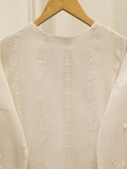 3 Piece - Pure Embroidered Cotton Net Suit S113799