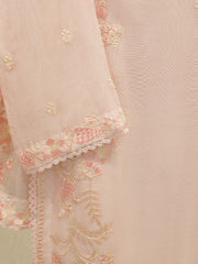 3 Piece - Pure Embroidered Cotton Net Suit S113800