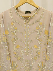 2 Piece - Pure Embroidered Cotton Net Suit S113511