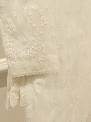 3 Piece - Pure Embroidered Cotton Net Suit S113798