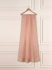 3 Piece - Pure Organza Embroidered Suit S111273