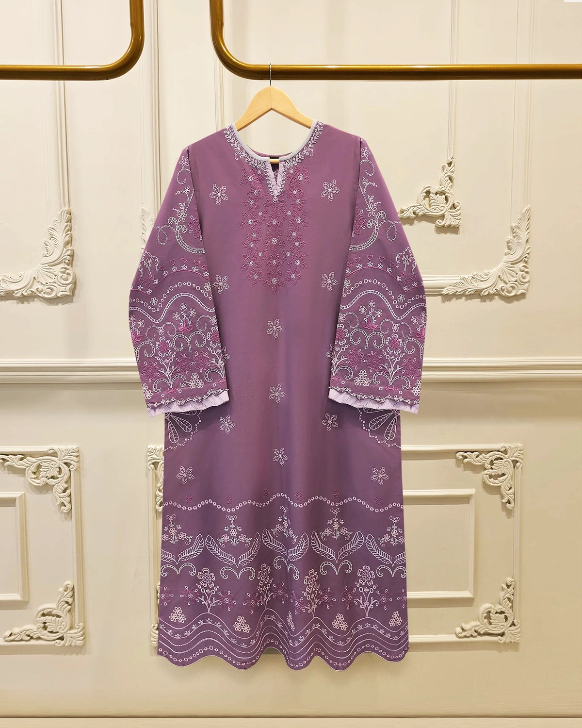 2 Piece - Embroidered Cambric Suit S115167