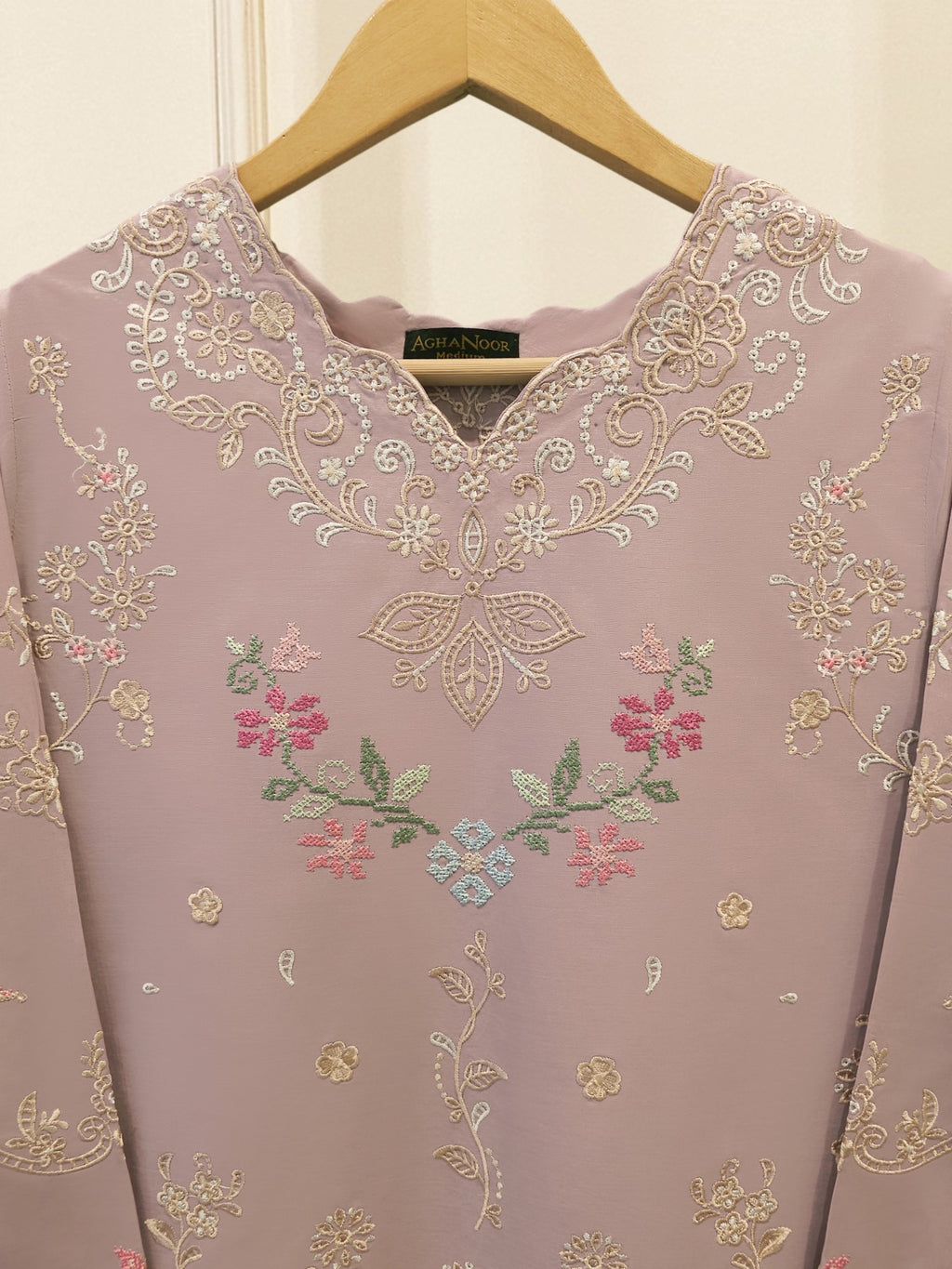 2 Piece - Embroidered Cambric Suit S115743
