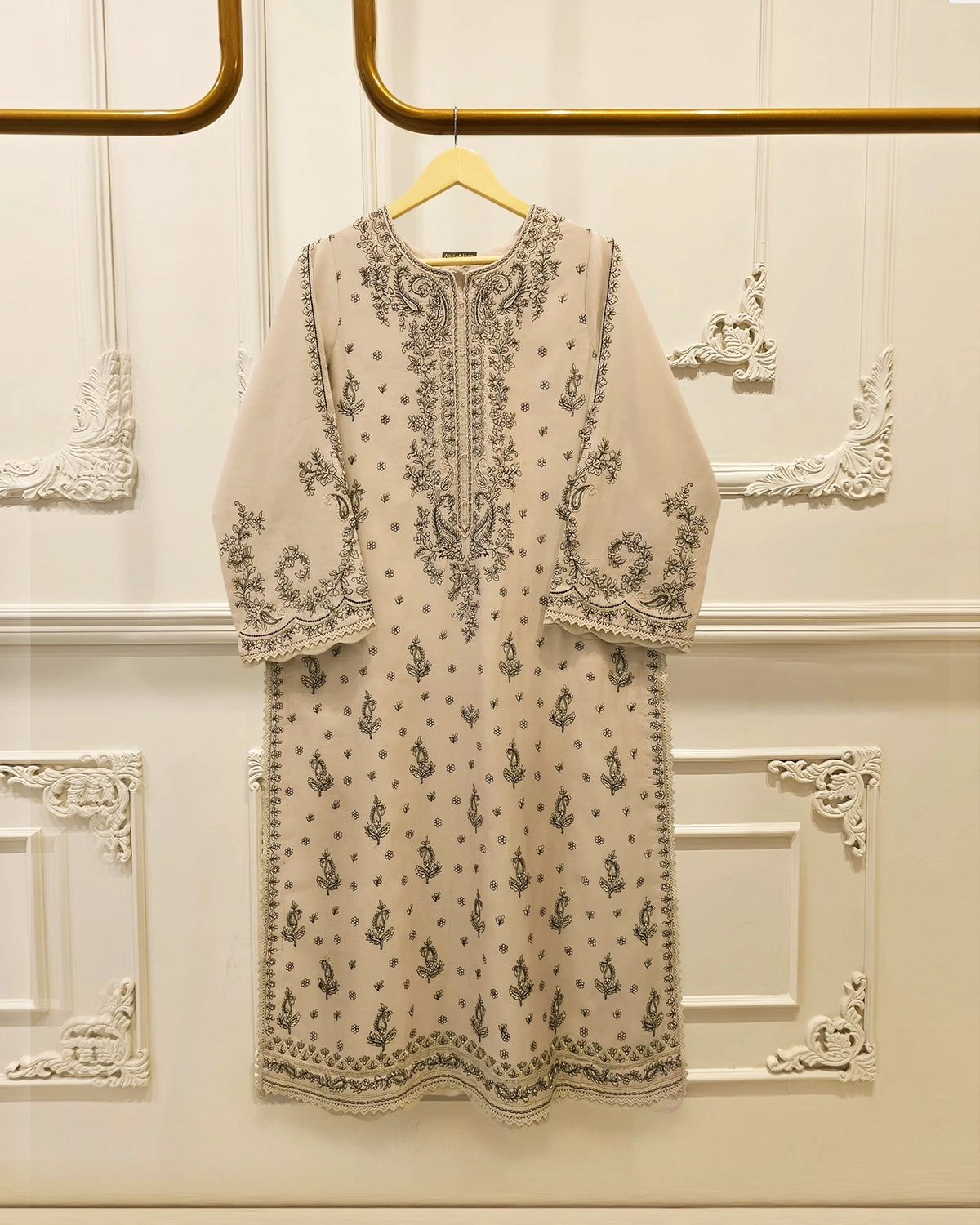 2 Piece - Embroidered Kora  Cotton Suit S115170 Main image
