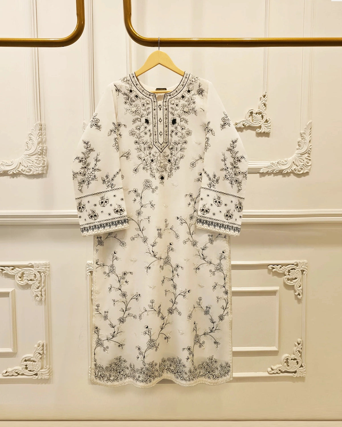 2 Piece - Embroidered Kora  Cotton Suit S115200 Main image